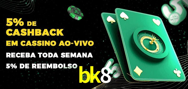 Promoções do cassino ao Vivo bk8